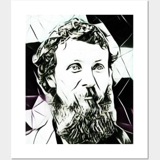 John Muir Black and White Portrait | John Muir Artwork 4 Posters and Art